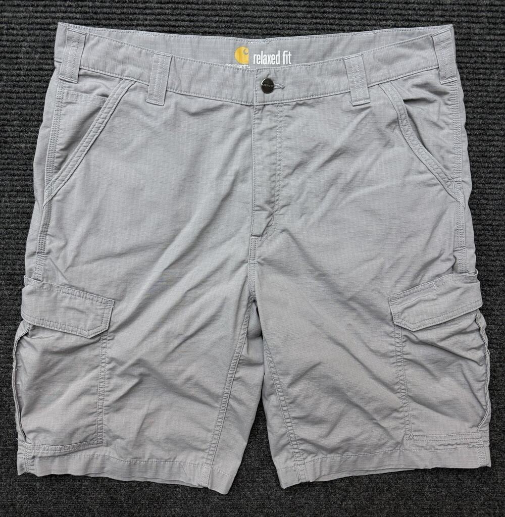 Carhartt Shorts Men 38 Force Relaxed Fit Ripstop Cotton Blend Broxton Cargo Work